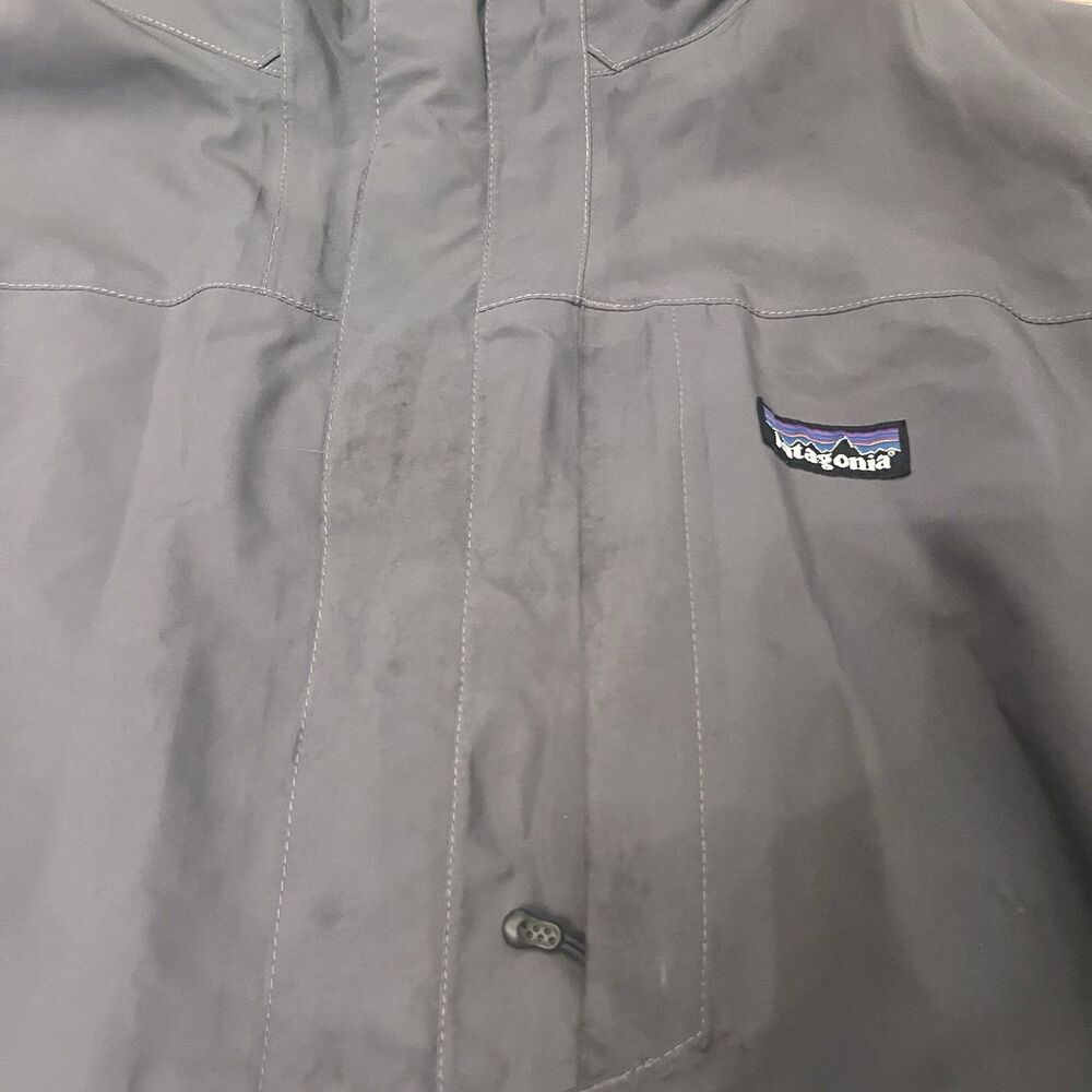 Patagonia Torrentshell H2NO Rain Shell Jacket Grey Hooded Full Zip Men's M READ - Picture 6 of 13